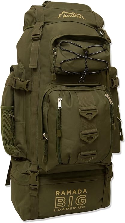 ndes Ramada 120L Extra Large Hiking Camping Backpack/Rucksack Luggage Bag